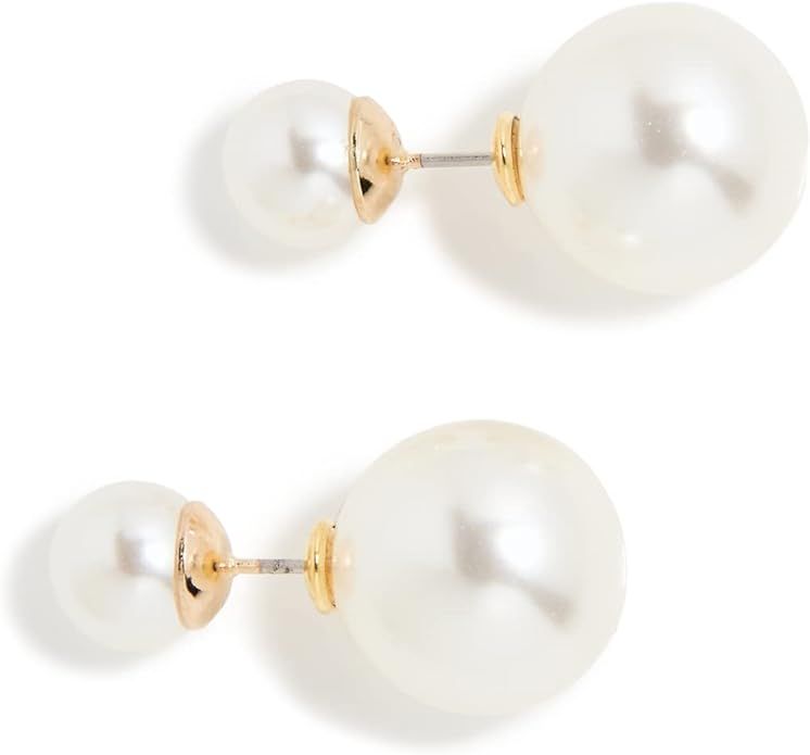 SHASHI Women's Double Ball Pearl Earrings | Amazon (US)