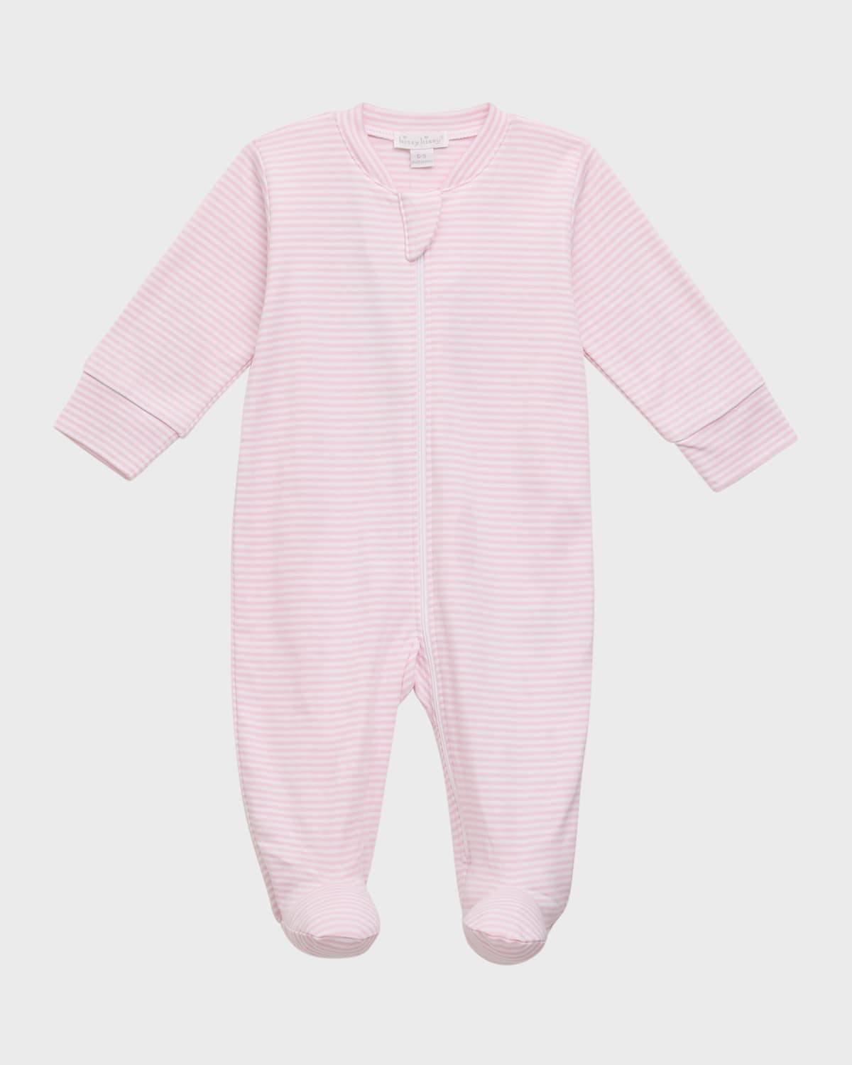 Kid & apos;s Simple Stripes Zip Up Footie, Size Newborn-9M | Neiman Marcus