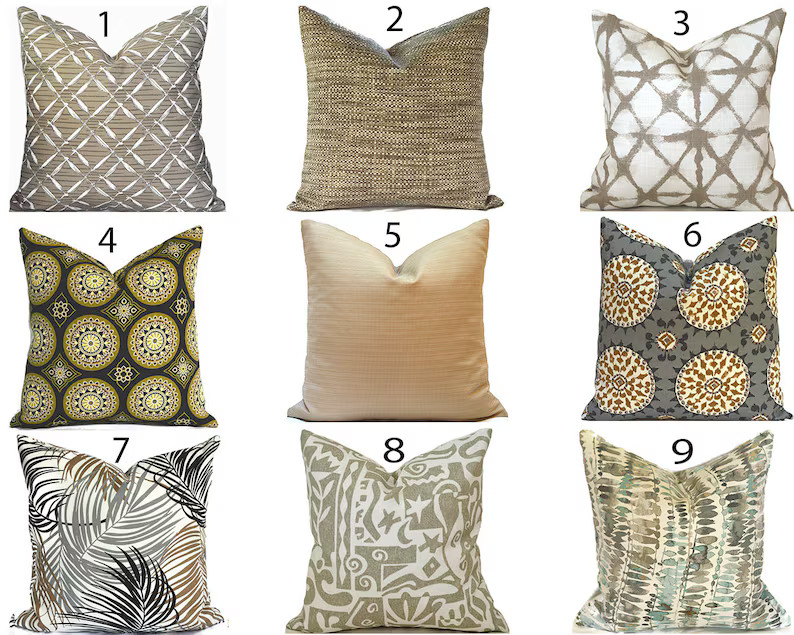 Outdoor Pillow Covers Decorative Home Decor Brown Neutral - Etsy | Etsy (US)
