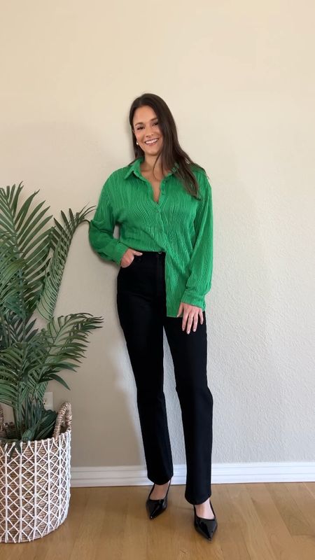 POV you found the prettiest button up on @amazon 💚💚💚

Simple fits are my go-to 😍 I’m loving the texture on this shirt! 

🔗 on my Amazon storefront and my stories! 
Comes in 6 colors 🙌🏼

easy outfit, everyday outfits, casual outfit ideas, outfit ideas, simple outfit, styling capsule wardrobe items, transitional outfits, date night outfit, corporate girl outfits, outfit inspo, spring outfit ideas, what to wear this spring, pop of color outfits 

#buttonupshirt #capsulewardrobe #howtostyle #casualoutfit #springfashioninspo 

I wore it 3 different ways! Which is your favorite?

#LTKfindsunder50 #LTKsalealert #LTKstyletip