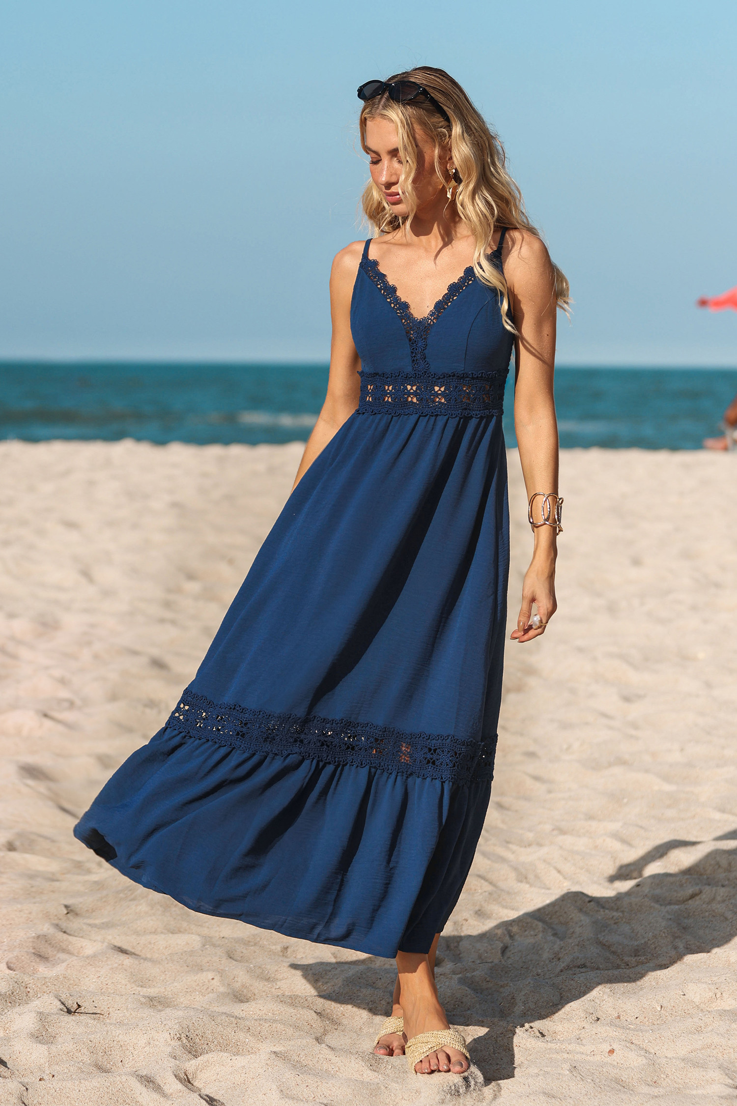 Compliments Blue Maxi Dress | Cupshe US