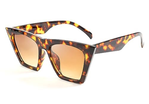 FEISEDY Vintage Square Cat Eye Sunglasses Women Trendy Cateye Sunglasses B2473 | Amazon (US)