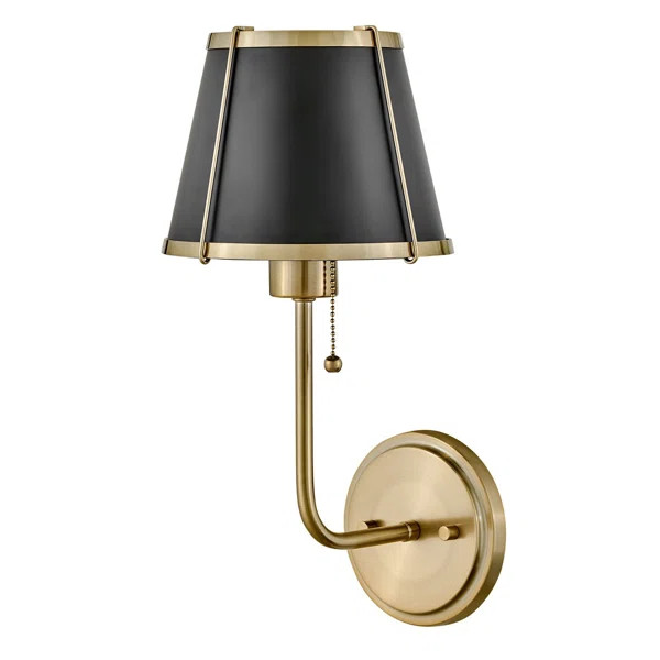 Clarke One Light Medium Wall Sconce with On/Off Pull Chain | Wayfair North America