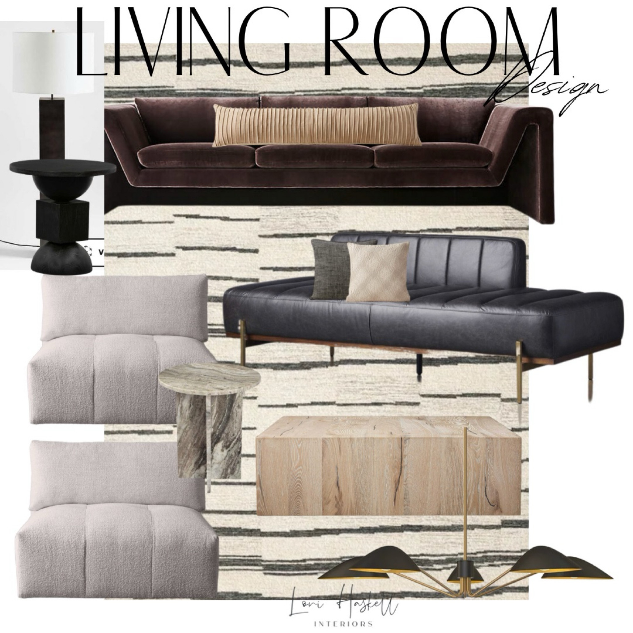 Living room
Sofa 
Coffee table 
Rug 
Chair 
Bench 
Lamp 
Modern organic 

#LTKFamily #LTKStyleTip #LTKHome