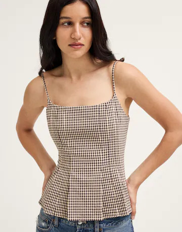 Darted Peplum Cami Top | Madewell