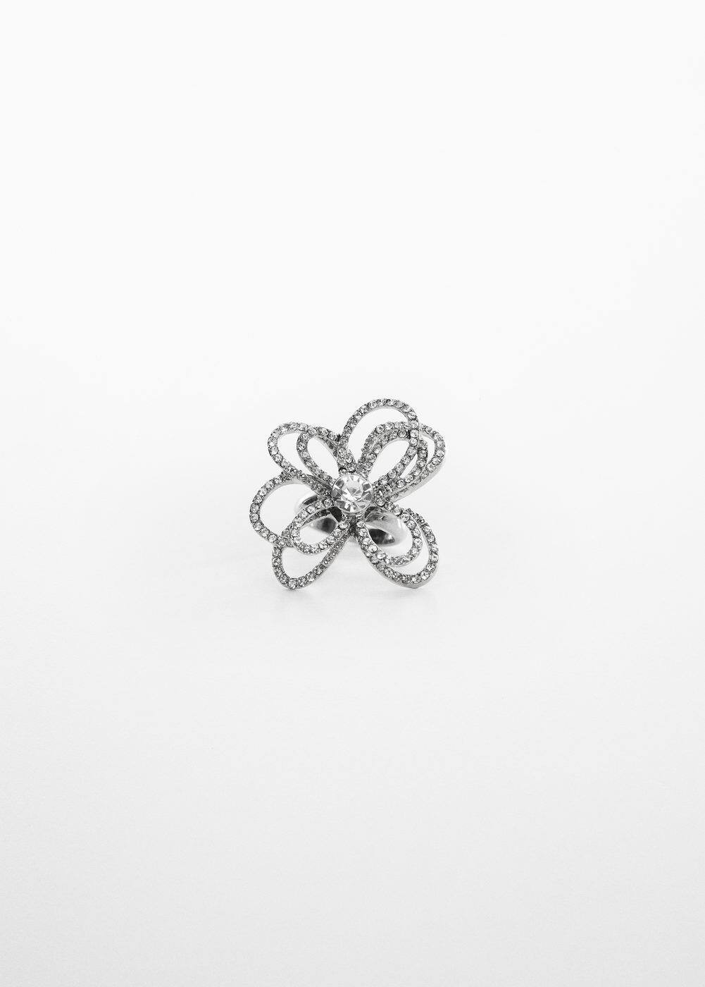 Kristallring Blume | MANGO (AT)