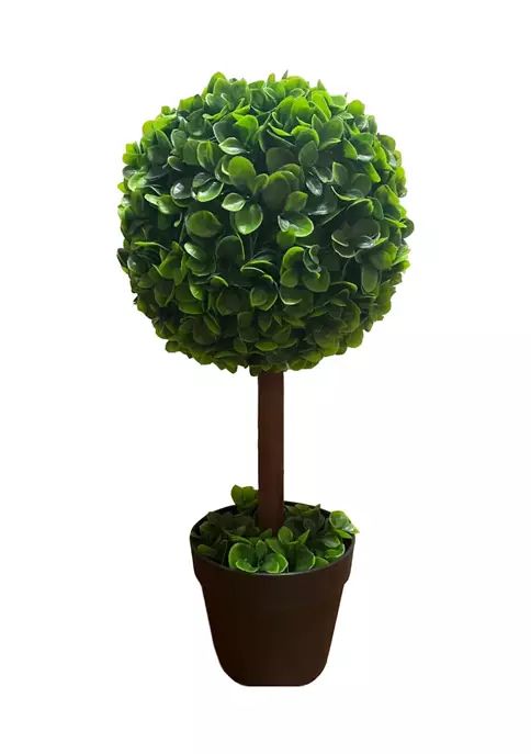 Elements 24 Inch UV Artificial Boxwood Ball Topiary | Belk