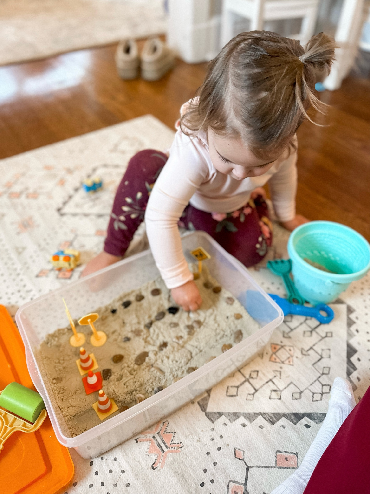 Three years later, this continues to be one of our most used toys in rotation. Construction site kinetic sand set. A complete sensory bin - no setup necessary!

#LTKkids