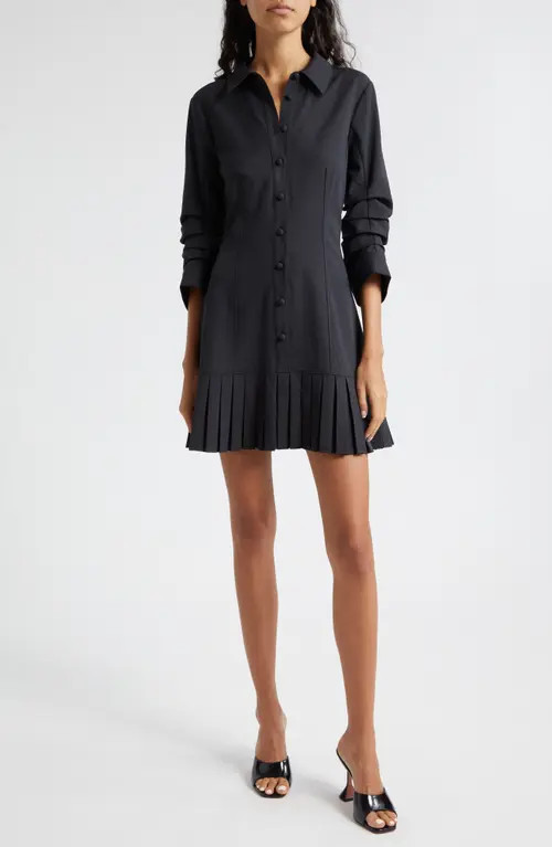 Cinq à Sept Lucilla Shirtdress in Black at Nordstrom, Size 14 | Nordstrom