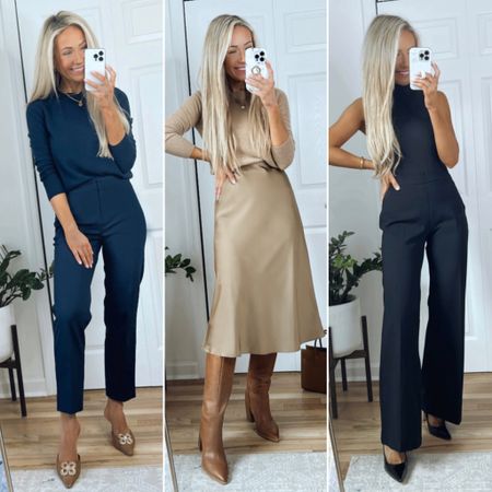 Monochromatic outfits for work! Use code “NIKKIXSPANX” to save on the Spanx outfit!

#LTKworkwear