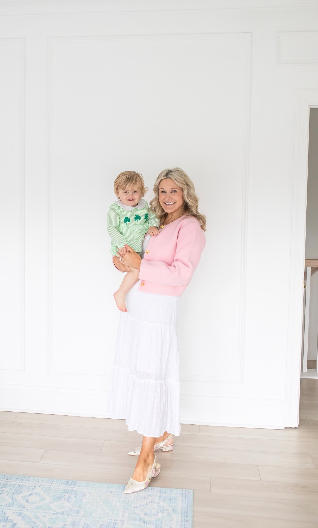 Happy st patrick’s day 🍀 
the smocked flamingo bubble suit
Baby boy clothes
Baby boy bubble outfit
St patricks day outfit
Pink cardigan
White dress
Mango chinese laundry heels
Spring outfit
Spring dress
Easter dress
Ootd
Grandmillenial


#LTKBaby #LTKFindsUnder50 #LTKFindsUnder100