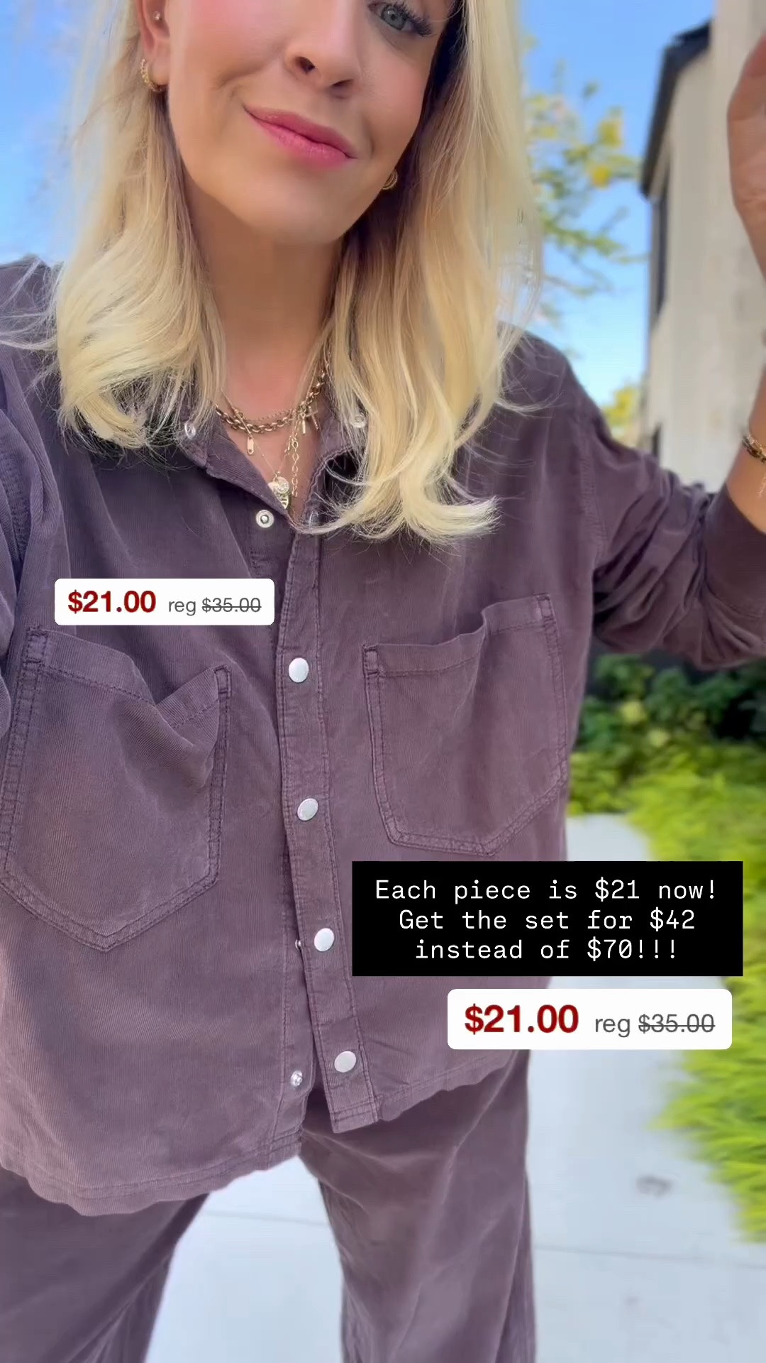 Love this corduroy set!