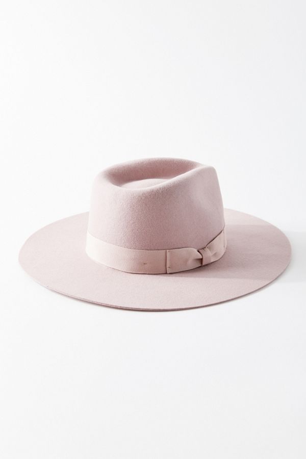 UO Flat Brim Felt Fedora Hat | Urban Outfitters (US and RoW)