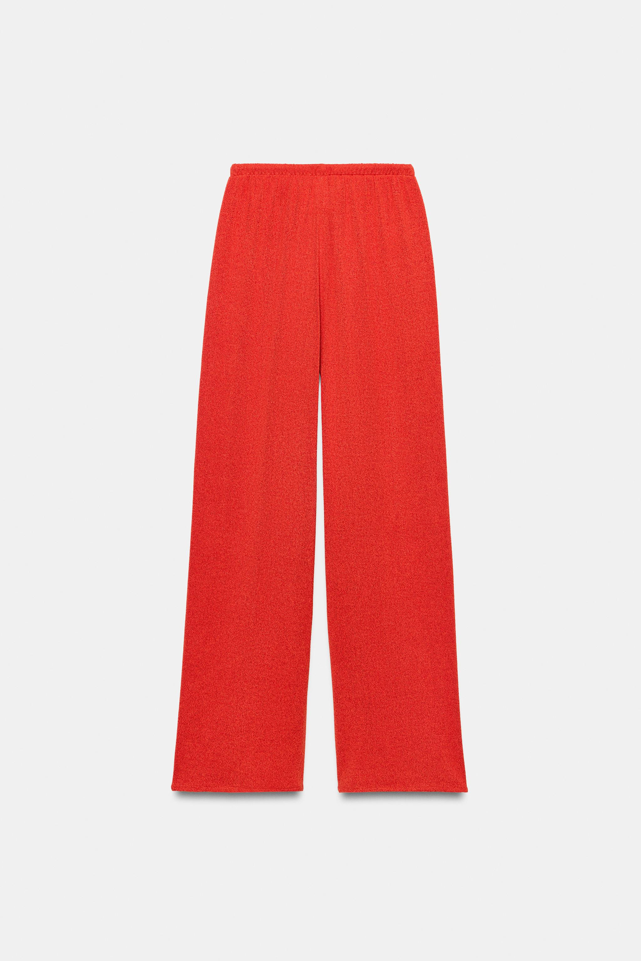 RUSTIC WIDE-LEG TROUSERS | Zara UK
