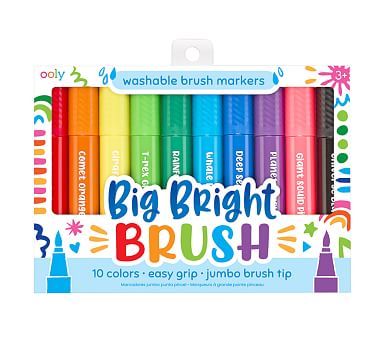 Big Bright Washable Brush Markers | Pottery Barn Kids | Pottery Barn Kids