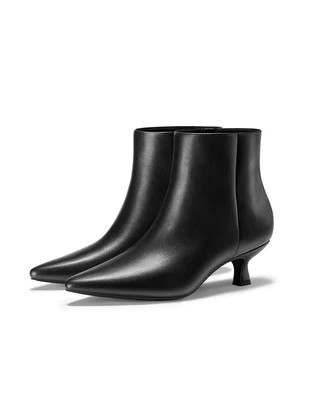 Celest | Pointed-Toe Kitten-Heel Boots | Fitory Footwear US