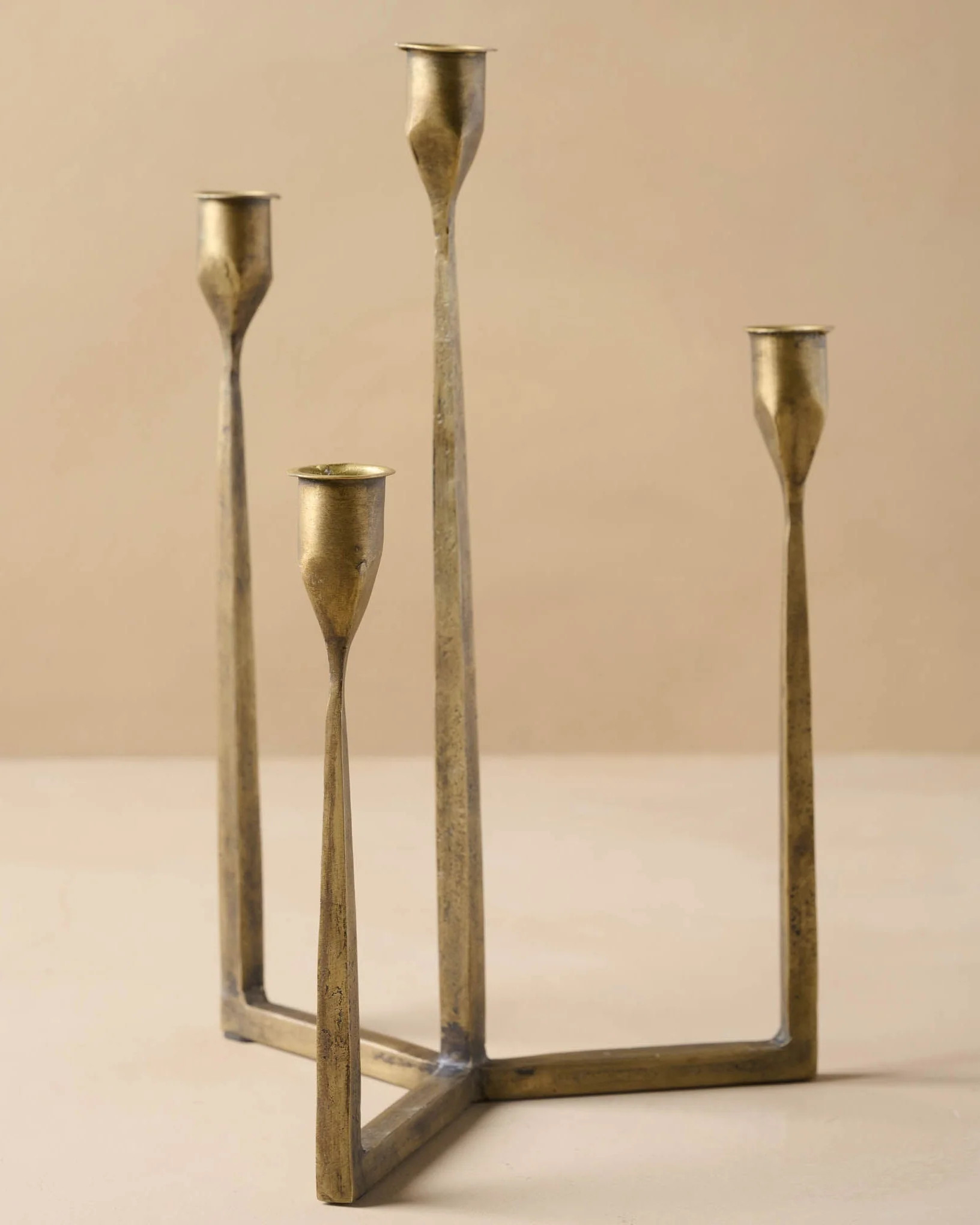 Antique Brass Gatecrest Multi Taper Holder | Magnolia