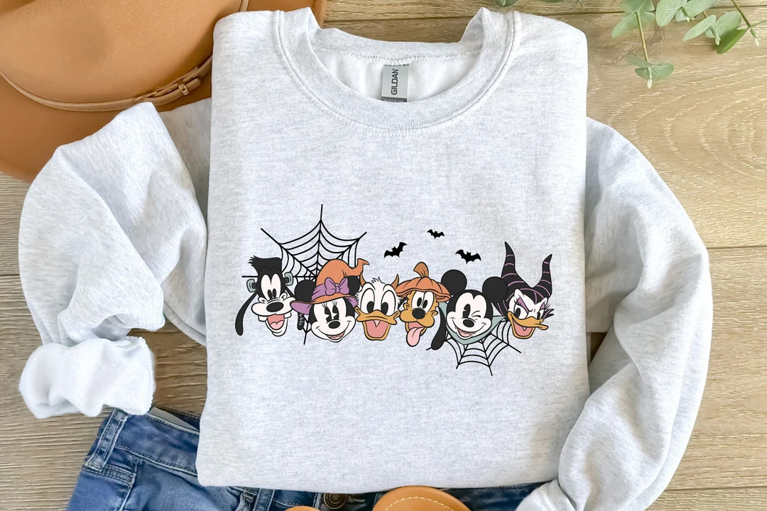 Mickey & Friends Halloween Sweatshirt, Mickey Boo Halloween Hoodie, Spooky Pumpkin Mickey, Disney... | Etsy (US)