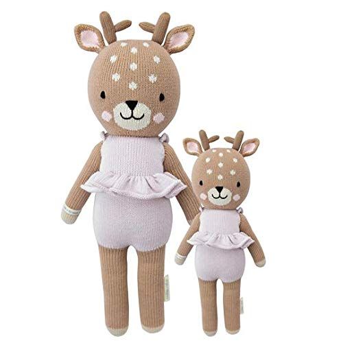 cuddle + kind Violet The Fawn Little 13" Hand-Knit Doll – 1 Doll = 10 Meals, Fair Trade, Heirloom Qu | Amazon (US)