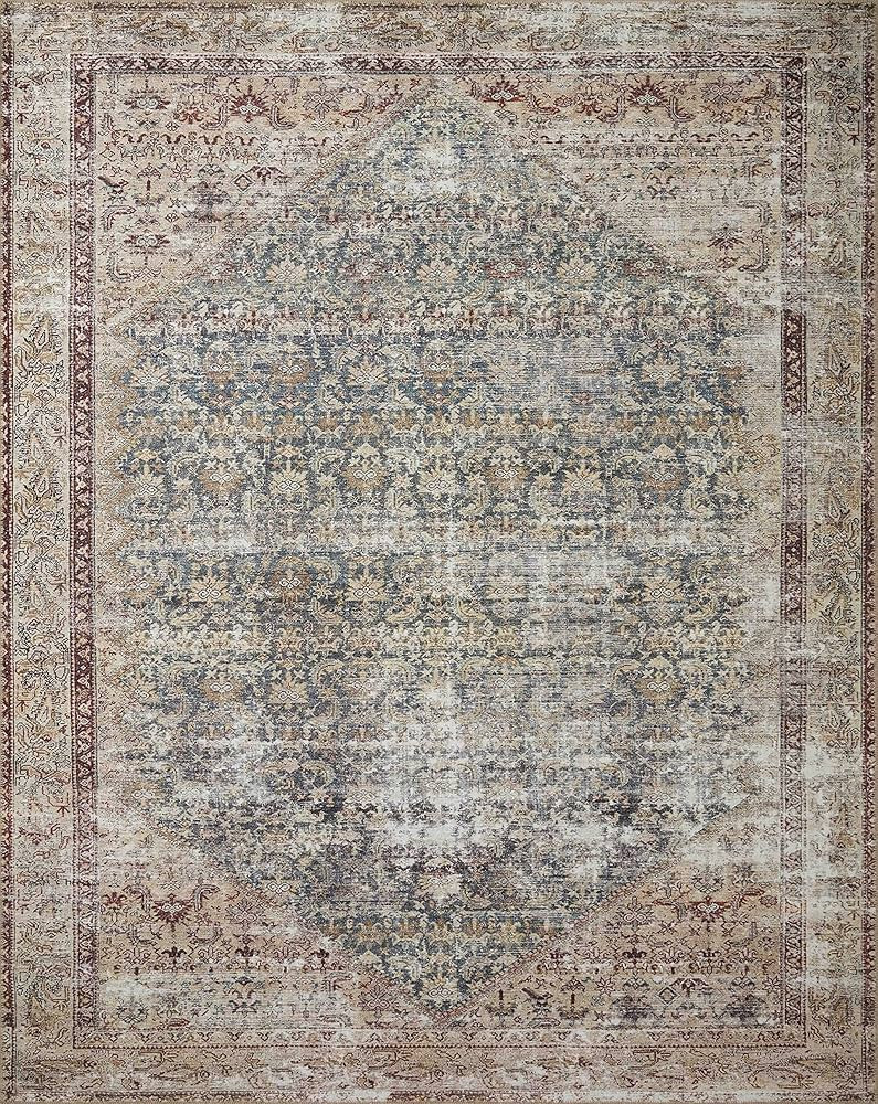 Loloi Amber Lewis x Georgie Teal/Antique 5'-0" x 7'-6" Area Rug | Amazon (US)