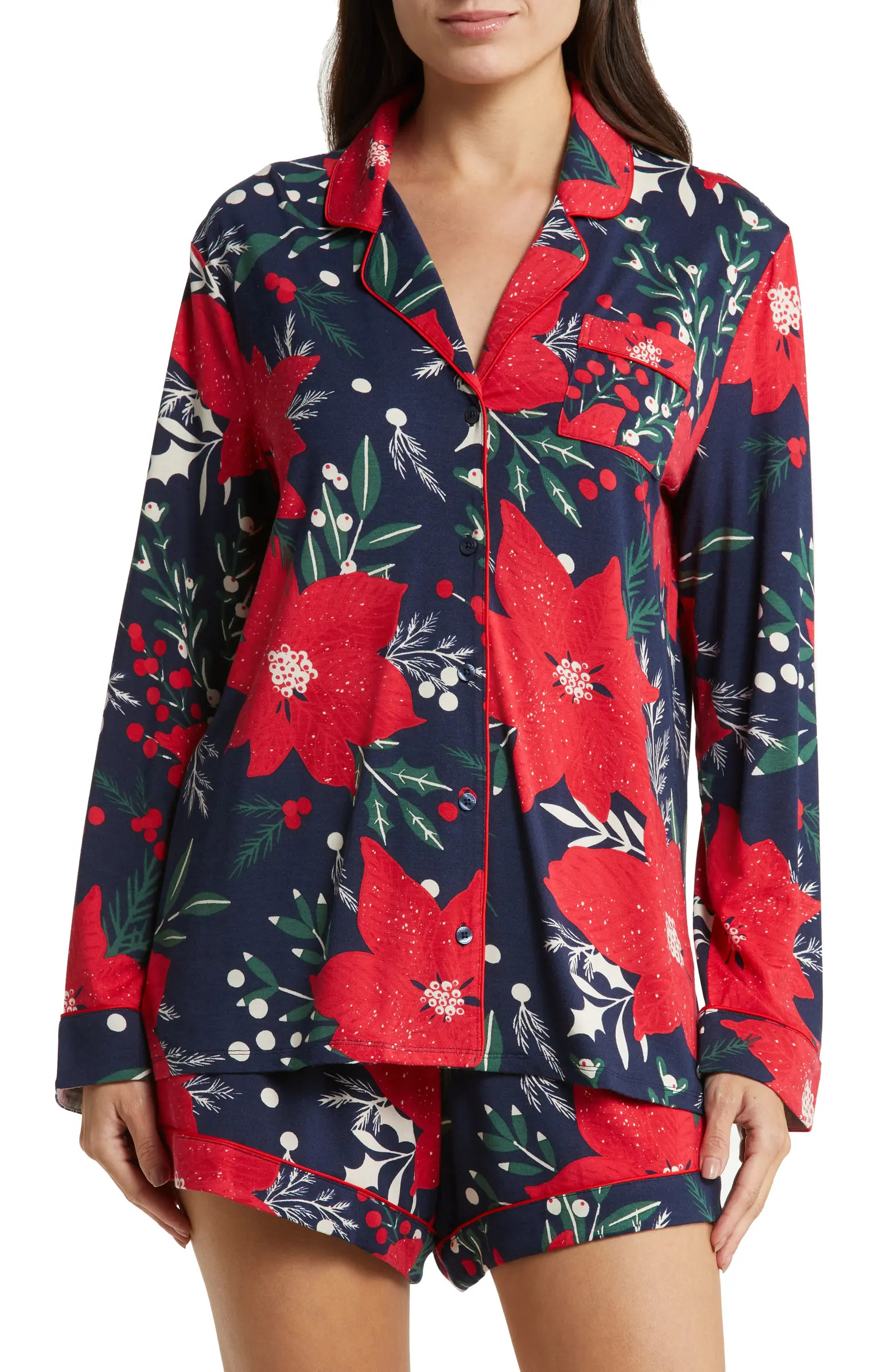 Nordstrom Moonlight Eco Long Sleeve Short Pajamas | Nordstrom | Nordstrom