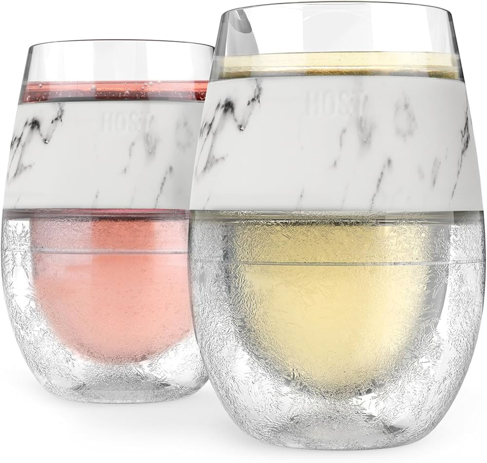 Host Wine Freeze Cup Set of 2 - Plastic Double Wall Insulated Wine Cooling Freezable Drink Glasse... | Amazon (US)