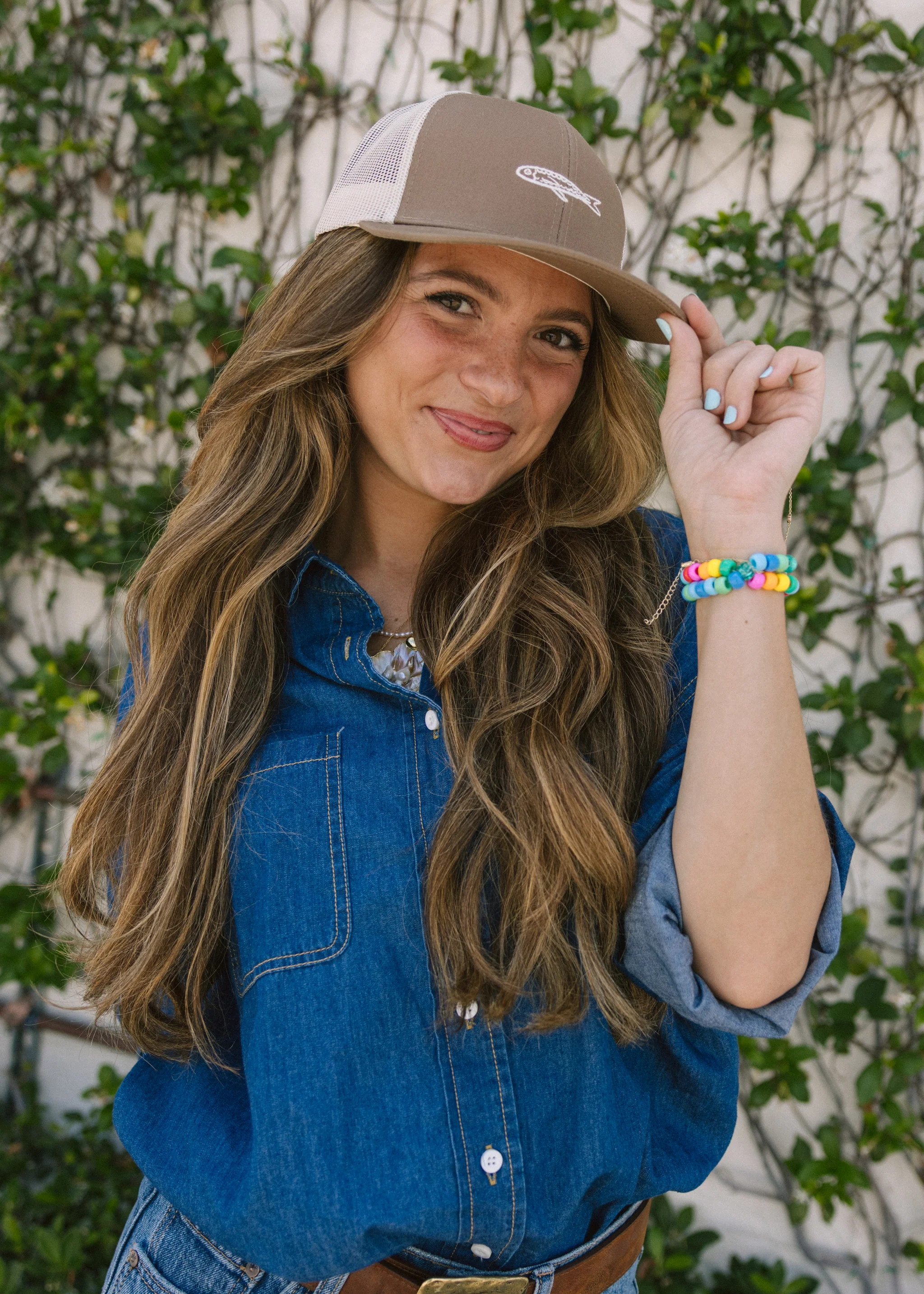 Gone Fishing Trucker Hat | Grey Bandit