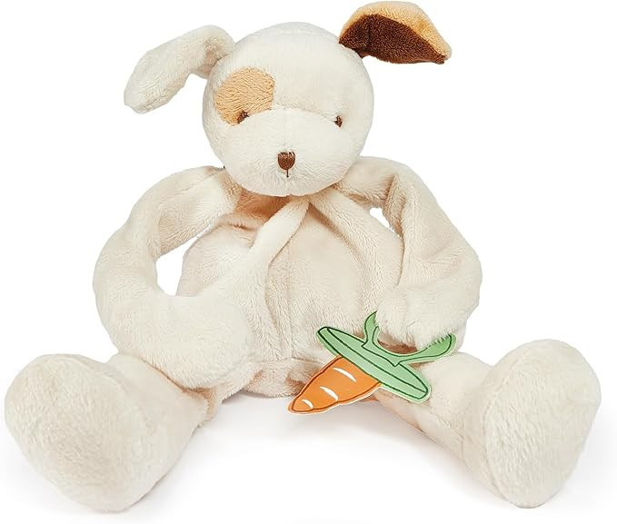 BUNNIES BY THE BAY "Skipit Puppy Silly Buddy - Animal Pacifier Holder Plush Toy with Velcro Loop ... | Amazon (US)