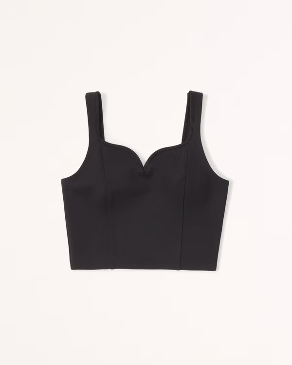Ponte Corset Sweetheart Top | Abercrombie & Fitch (US)