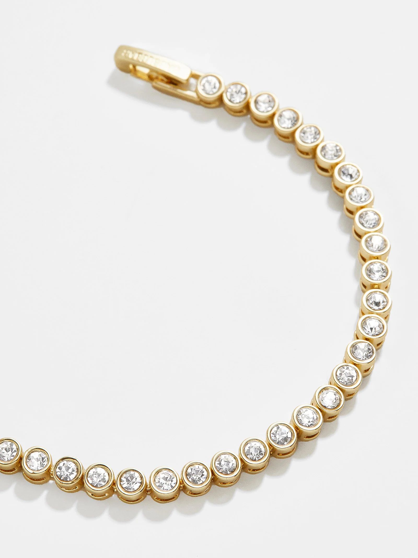 Amalie Tennis Bracelet - Clear/Gold | BaubleBar (US)