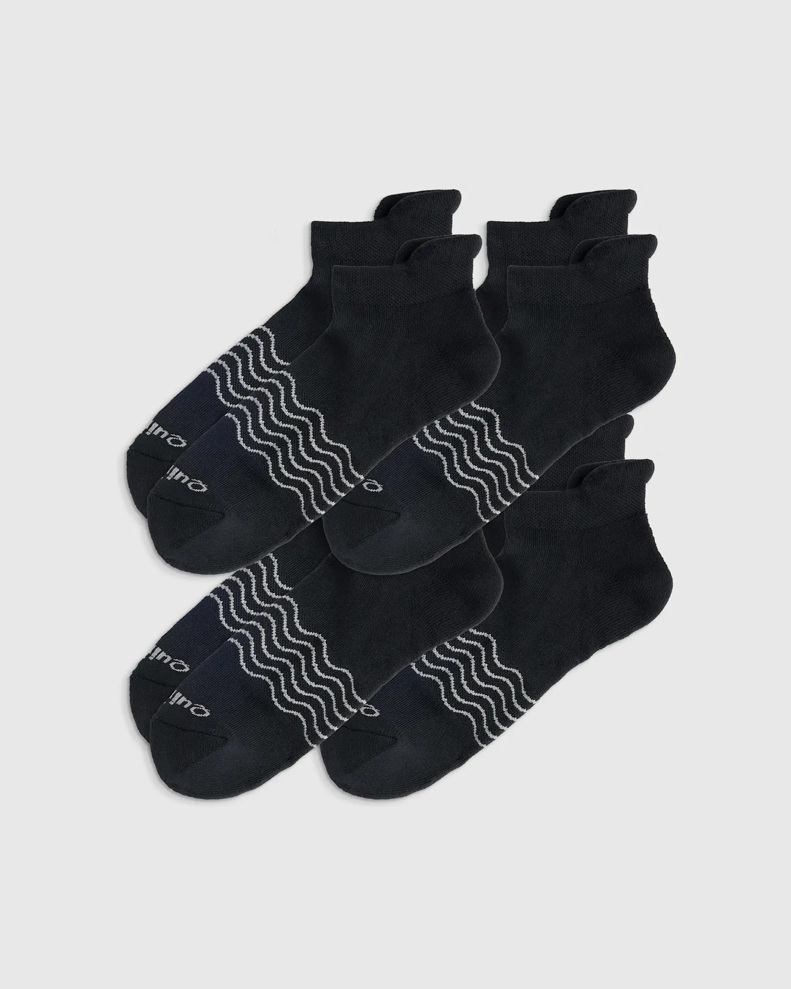 Everyday Cotton Solid Ankle Socks (4-pack) in Black | Quince