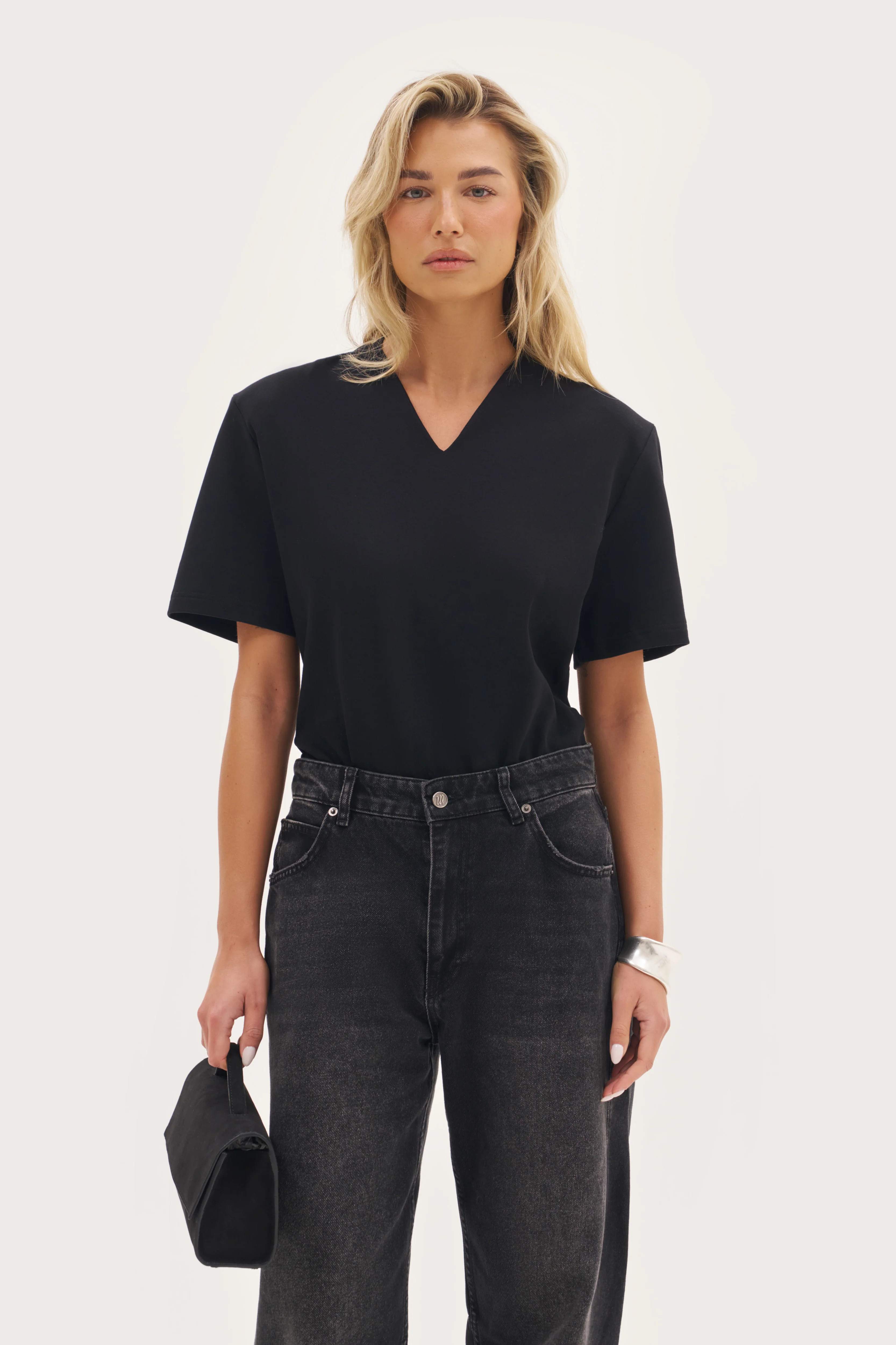 Power Tee Bodysuit - Black | Maebe