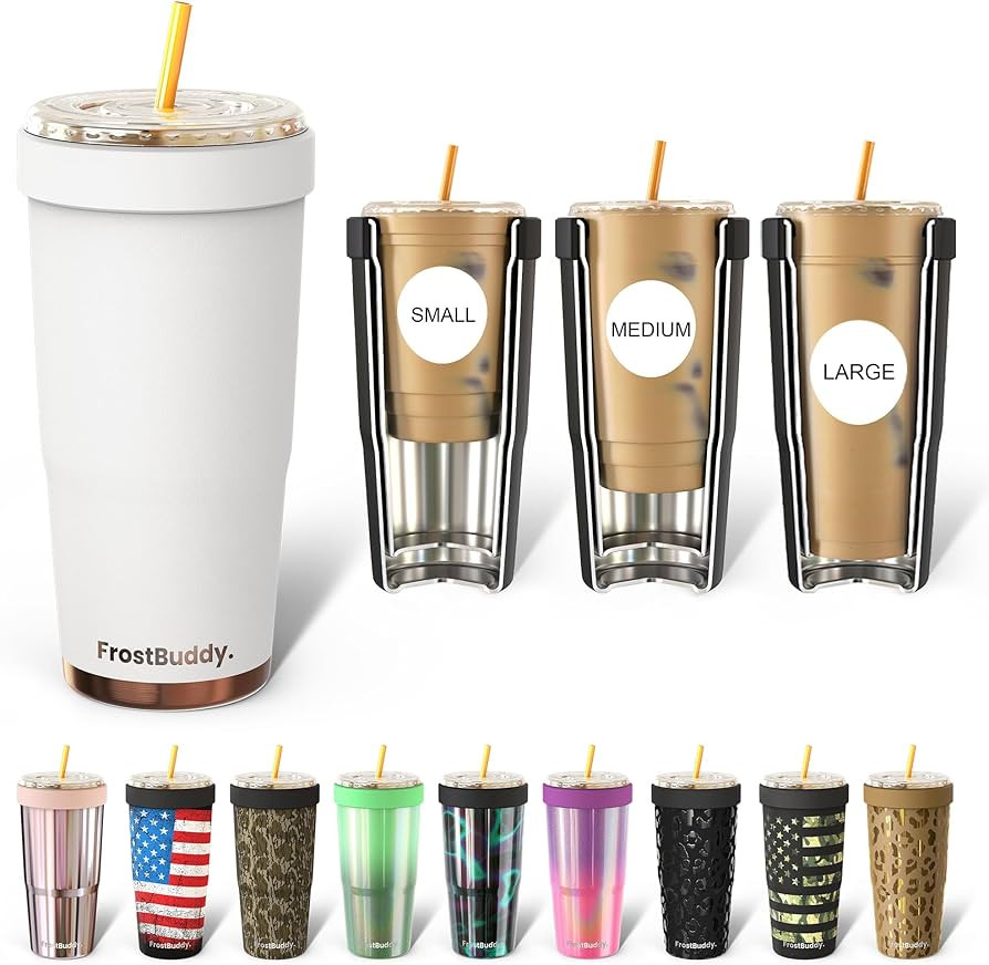Frostbuddy | To Go Buddy - 30 oz Stainless Steel Vacuum Insulated Tumbler Cup - thermal cups for ... | Amazon (US)