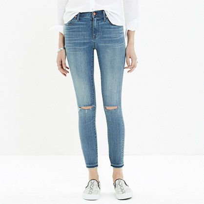 High Riser Skinny Skinny Cut-Edge Jeans in Jasper | Madewell