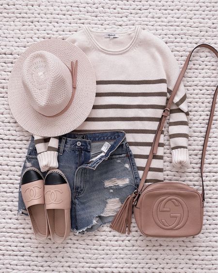 The striped sweater is amazing to transition into spring with denim shorts for beachy nights

#LTKFestival #LTKtravel #LTKunder100