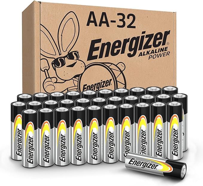 Energizer AA Batteries, Alkaline Power Double A Battery Alkaline, 32 Count | Amazon (US)