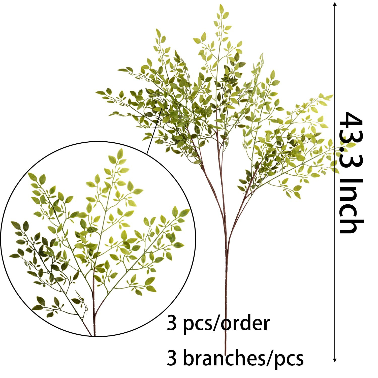 CLONG Faux Greenery Stems Artificial Branches for Vase Fake Spring Stems Plant Stems Vase Flowers... | Amazon (US)