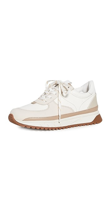 Kickoff Trainer Sneakers in Neutral Colorblock Leather | Shopbop