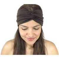 Brown Yoga Headband Fitness Headband Jersey Turban Twist Hair Band Boho Headband Twist Head Wrap Knot Headband Fitness Hair Accessories | Etsy (US)