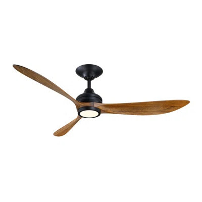 Aviara 60 Inch Indoor/Outdoor Ceiling Fan With LED CCT Select Light Kit and Remote Control | Wayfair North America