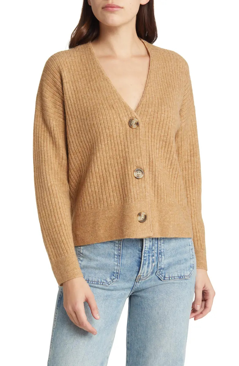 Madewell Cameron Ribbed Crop Cardigan | Nordstrom | Nordstrom