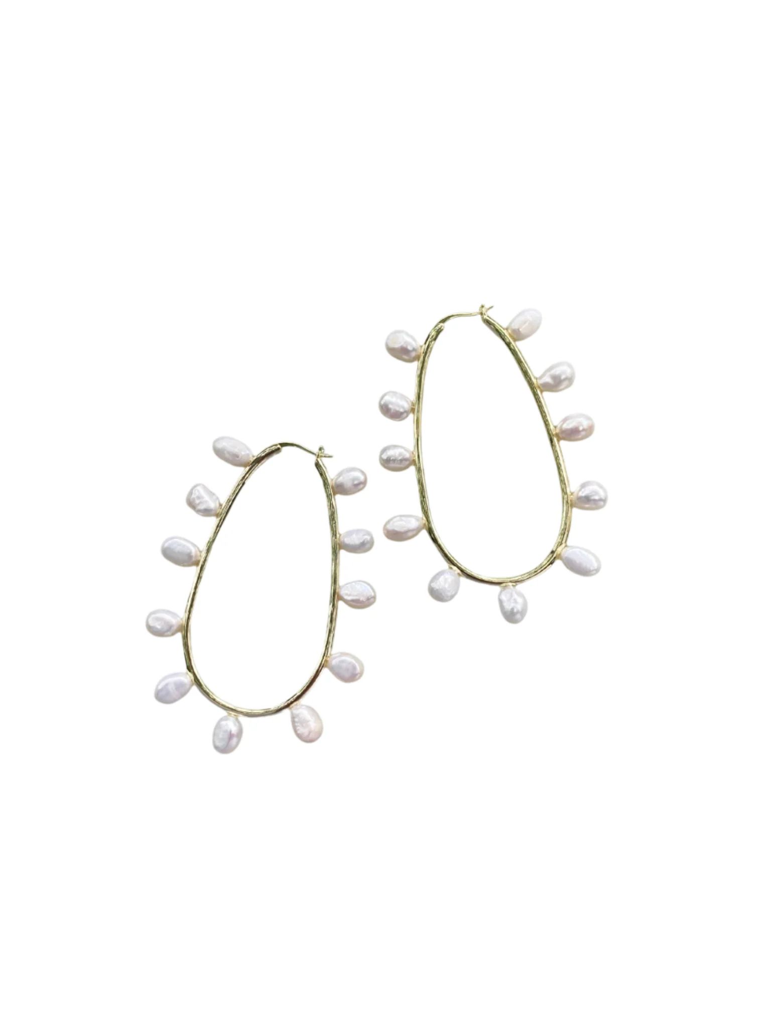 freshwater pearl loops | Nicola Bathie Jewelry