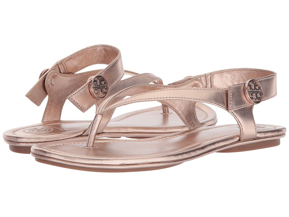 Tory Burch - Minnie Travel Sandal (Rose Gold) Women's Sandals | Zappos