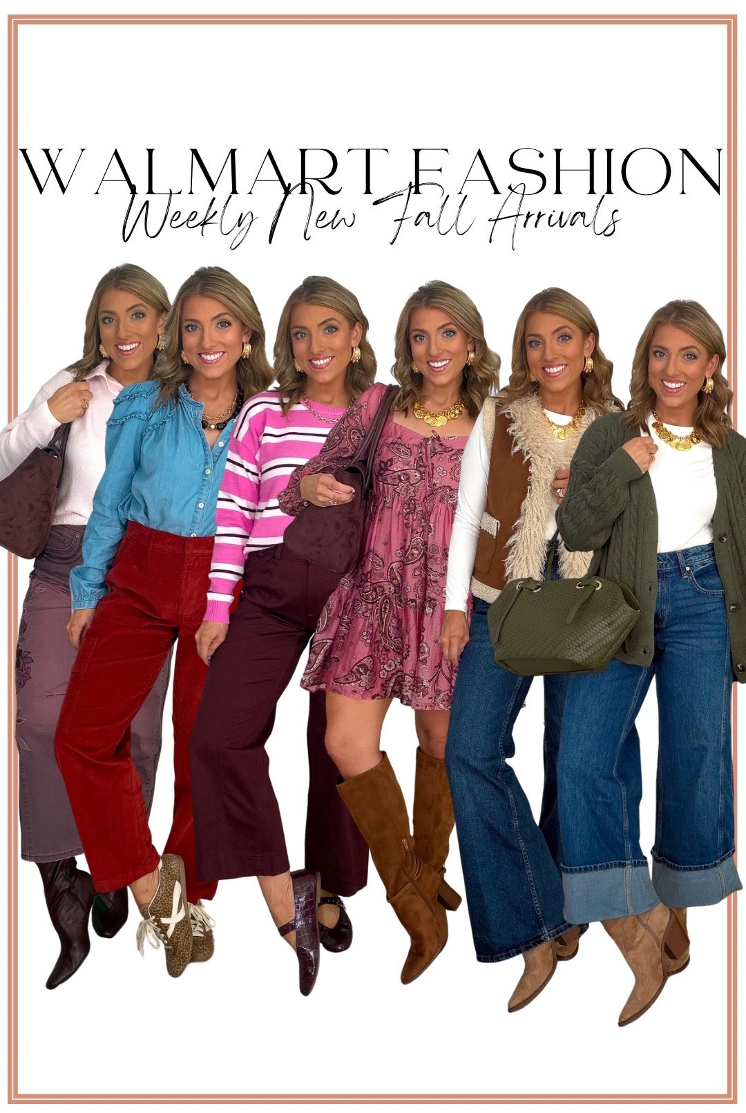 Walmart fall fashion is SO GOOD right now!! 🤎🍂 So many amazing new Walmart fashion arrivals just dropped, and these might be some of my favorite finds yet! From cozy sweaters and cardigans to statement dresses, wide leg jeans, fall jackets, matching sets, boots and the cutest accessories—there are SO many pieces that look way more expensive than their Walmart prices. 🙌🏼

I love all the rich burgundy, chocolate brown, olive, denim and bold prints for fall! These are the kind of affordable fall outfits that make getting dressed so easy—perfect for everyday wear, work outfits, date night, school drop-off and everything in between. Walmart is seriously bringing it with the new arrivals right now! 😍

#walmartfashion #walmartfinds #walmartnewarrivals #walmartstyle #walmartfashionfinds #walmartoutfits #fallfashion #falloutfits #affordablefashion #affordablestyle #fallstyle #womensfashion #womensoutfits #fallfashionfinds #walmartfallfashion

#LTKootd #LTKPetite