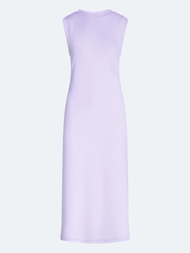 Scoop Women's and Women's Plus Scubaknit Sleeveless Maxi Dress, Sizes XS-4X | Walmart (US)