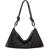 Rhinestone Purses for Women Chic Sparkly Evening Handbag Bling Hobo Bag Shiny Silver Clutch Purse... | Amazon (US)