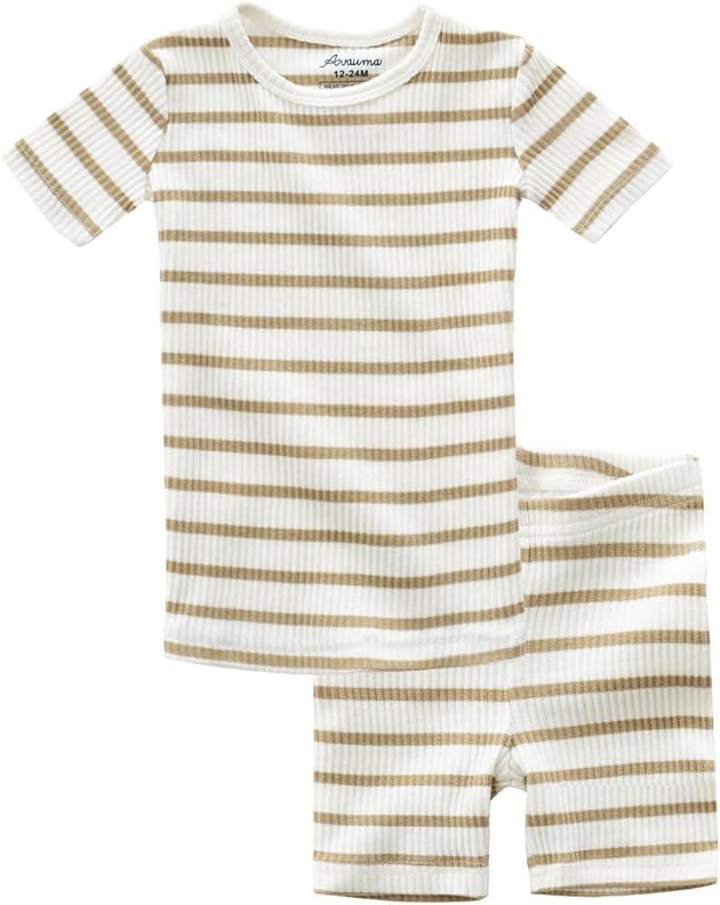AVAUMA Baby Boys Girls Pajama Set 6M-7T Kids Cute Toddler Snug fit Pjs Cotton Sleepwear | Amazon (US)
