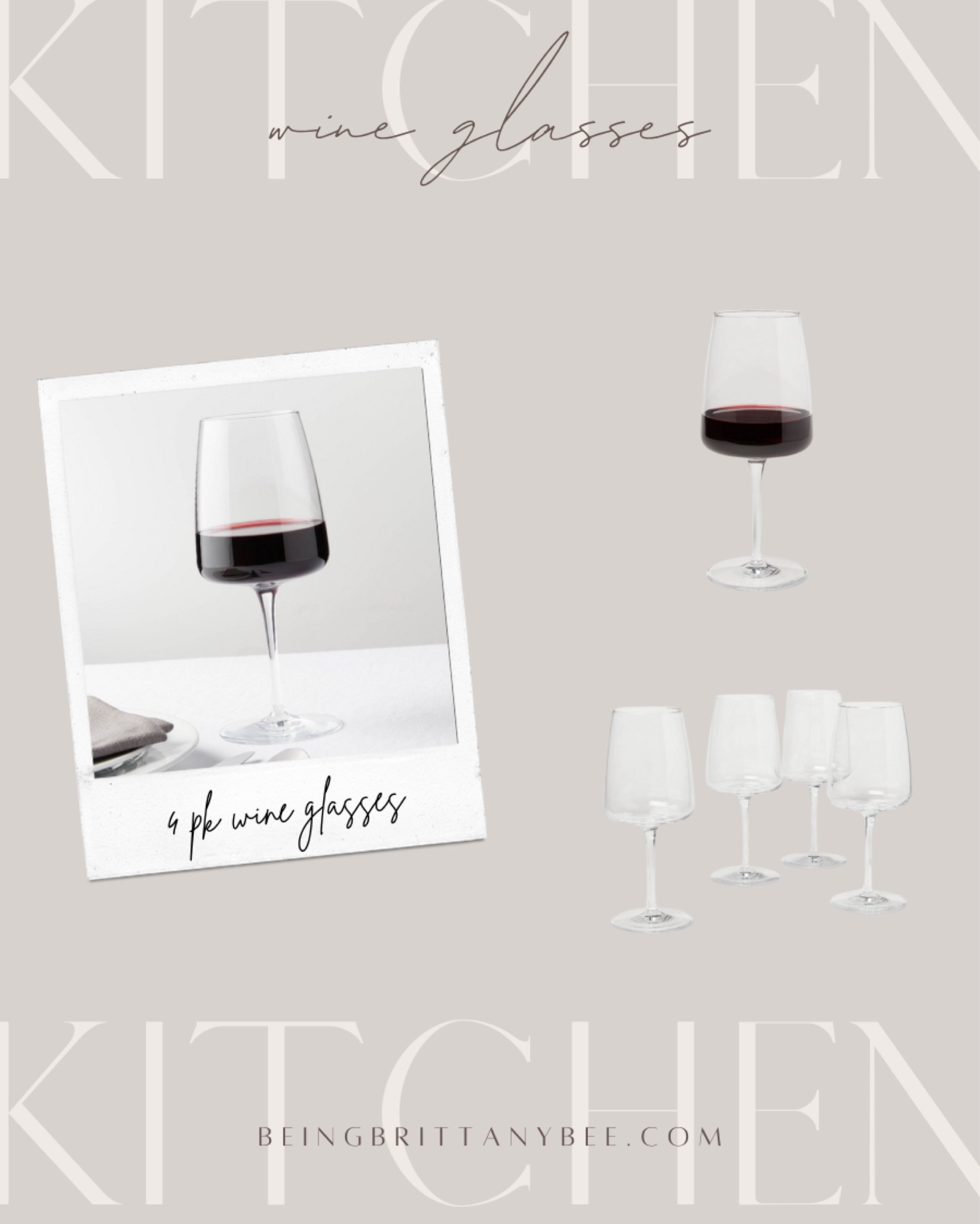 Wine glasses at Target! 4 piece set! 
#BeingBrittanyBee

#LTKunder50 #LTKhome #LTKunder100