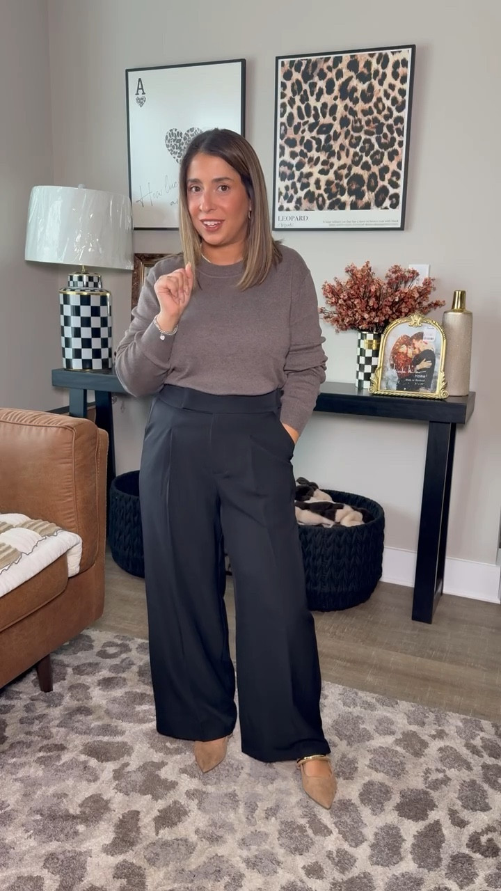 Short girl friendly office pants that are super comfy, cute and affordable. I love how easy it is to style them and how cute they look. I’m obsessed with the way they don’t even need a belt and look so tailored. 
Short girl approved outfits, office outfit inspo 

#LTKFindsUnder50 #LTKPetite #LTKMidsize