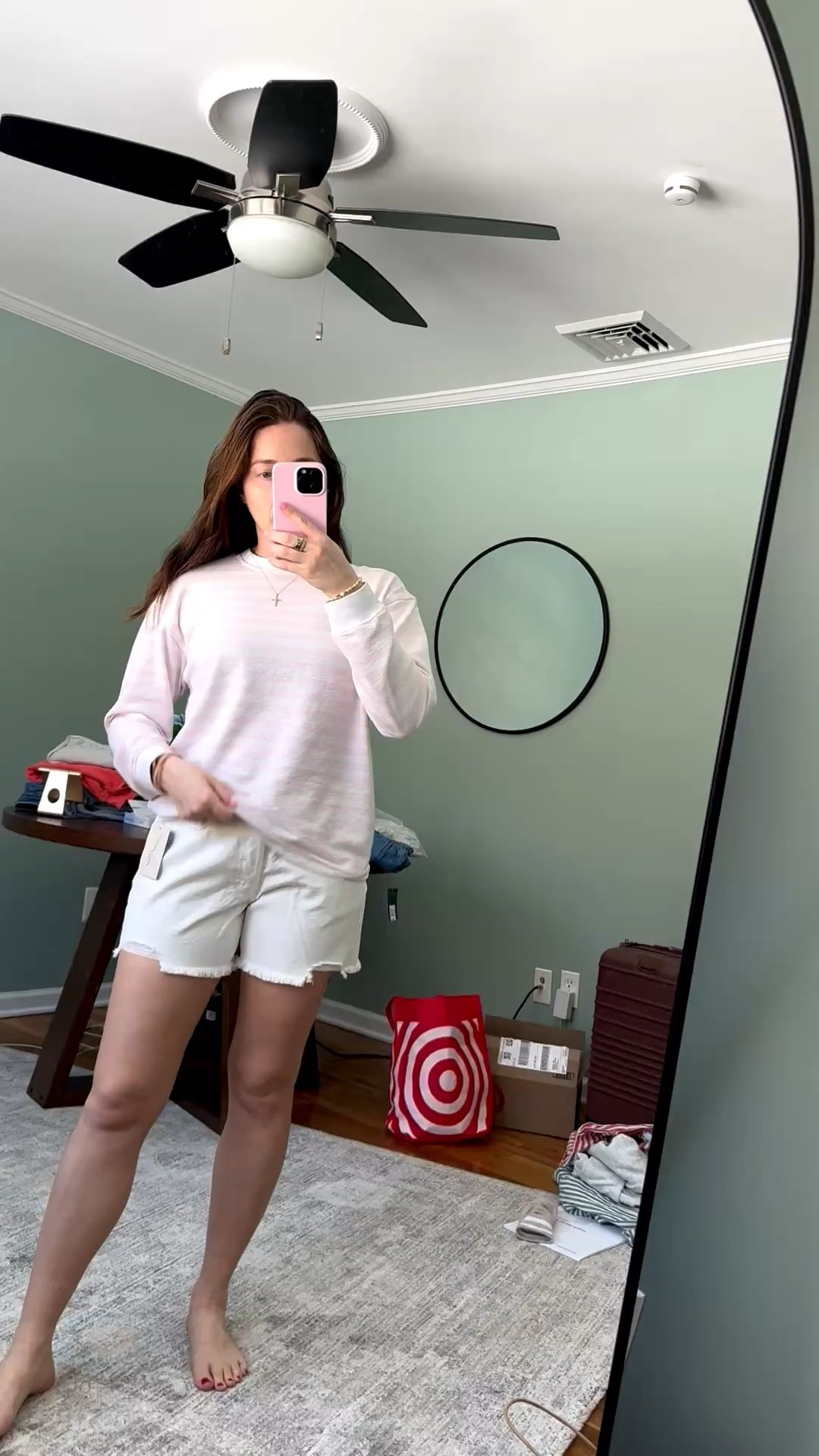 Sized up 2 sizes in the shorts!! 